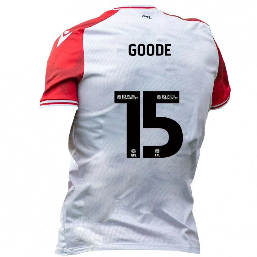Danxen Børn Charlie Goode #15 Hvid Rød Hjemmebane Spillertrøjer 2025/26 Trøje T-Shirt