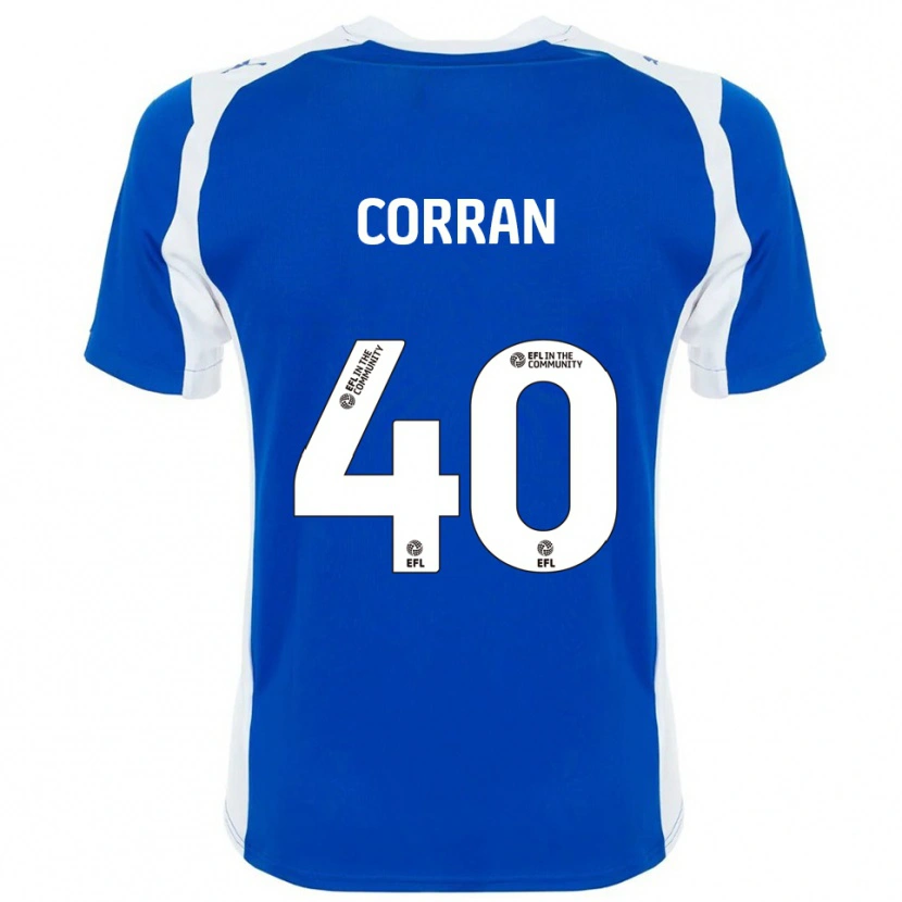 Danxen Børn Matthew Corran #40 Blå Hvid Hjemmebane Spillertrøjer 2025/26 Trøje T-Shirt