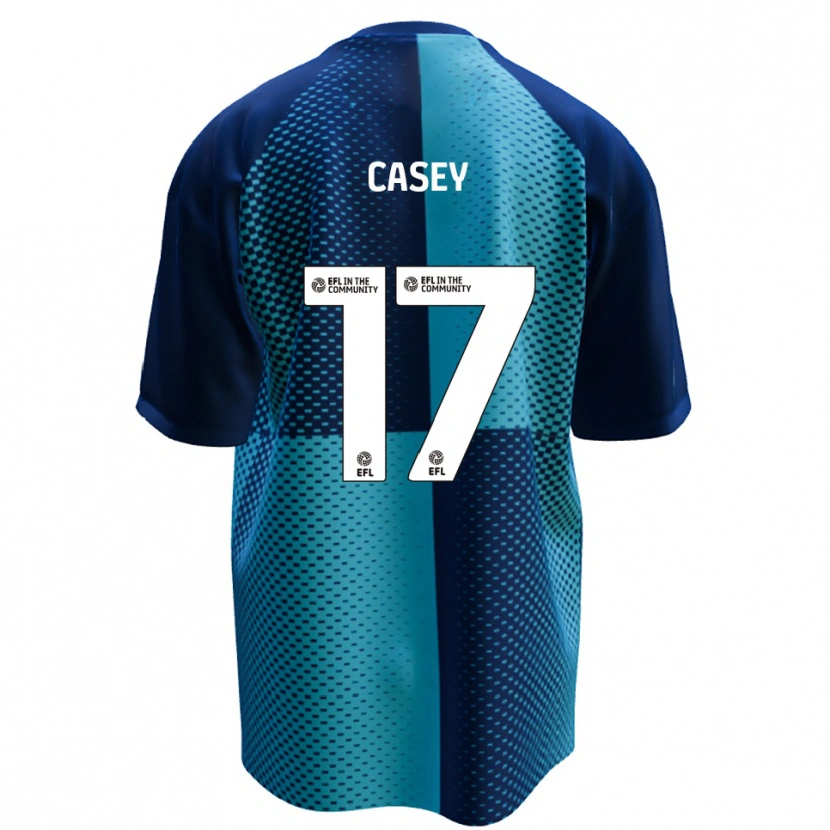 Danxen Børn Dan Casey #17 Blå Lyseblå Hjemmebane Spillertrøjer 2025/26 Trøje T-Shirt