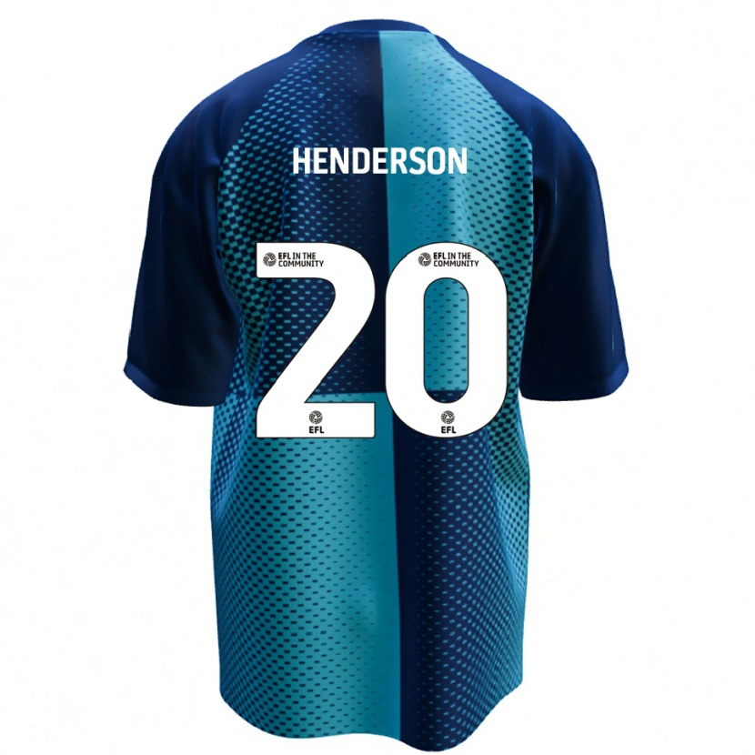 Danxen Børn Ewan Henderson #20 Blå Lyseblå Hjemmebane Spillertrøjer 2025/26 Trøje T-Shirt