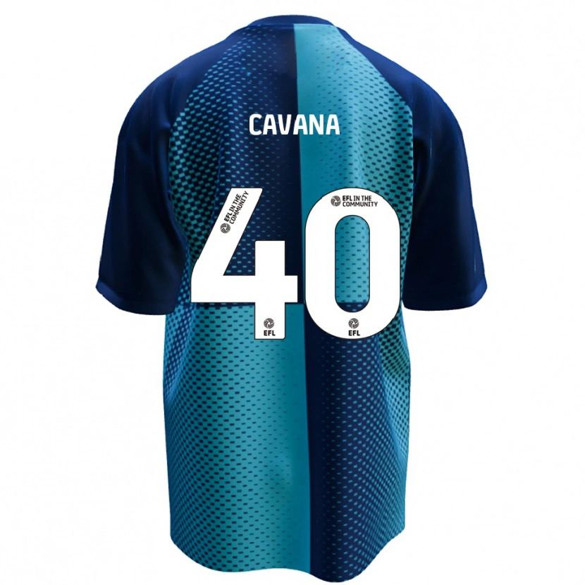 Danxen Børn Max Cavana #40 Blå Lyseblå Hjemmebane Spillertrøjer 2025/26 Trøje T-Shirt