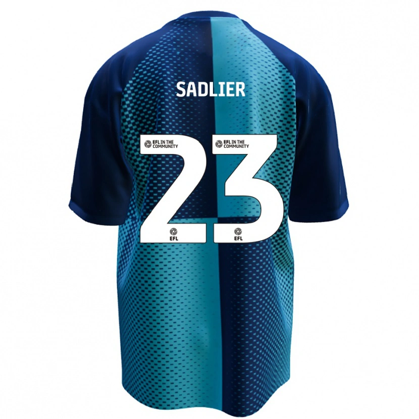 Danxen Børn Kieran Sadlier #23 Blå Lyseblå Hjemmebane Spillertrøjer 2025/26 Trøje T-Shirt