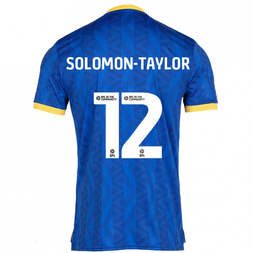 Danxen Børn Kau'inohea Solomon-Taylor #12 Marineblå Gul Hjemmebane Spillertrøjer 2025/26 Trøje T-Shirt