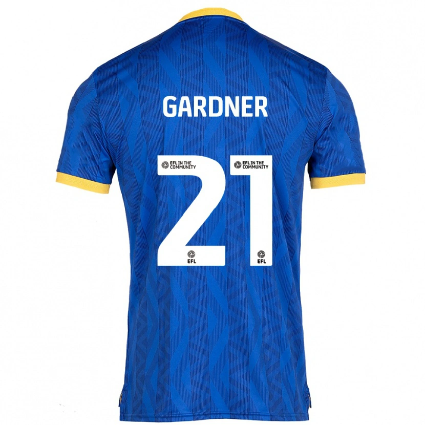 Danxen Børn Remmi Gardner #21 Marineblå Gul Hjemmebane Spillertrøjer 2025/26 Trøje T-Shirt