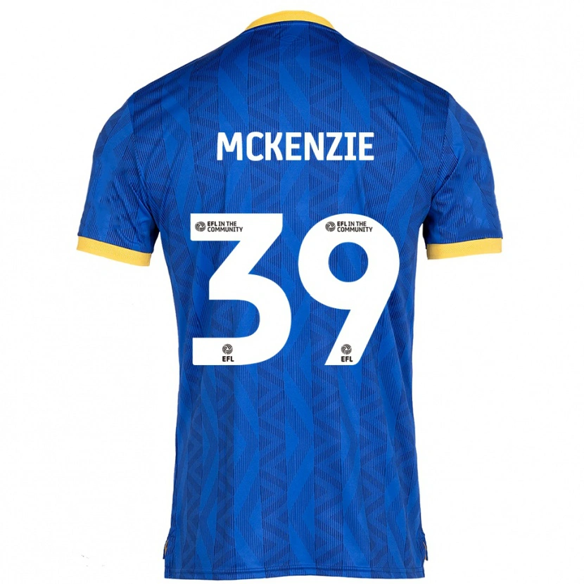Danxen Børn Kai Mckenzie #39 Marineblå Gul Hjemmebane Spillertrøjer 2025/26 Trøje T-Shirt