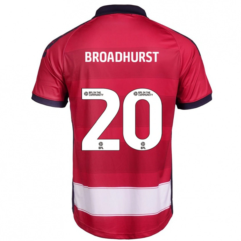 Danxen Børn Lilli-Mae Broadhurst #20 Rød Hvid Hjemmebane Spillertrøjer 2025/26 Trøje T-Shirt
