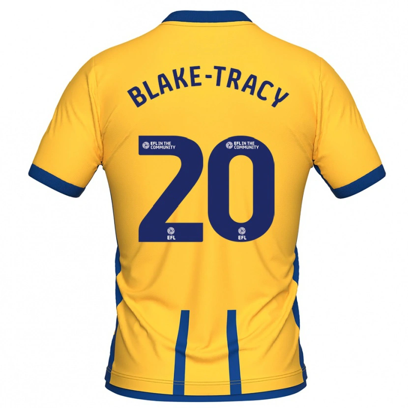 Danxen Børn Frazer Blake-Tracy #20 Gul Blå Hjemmebane Spillertrøjer 2025/26 Trøje T-Shirt