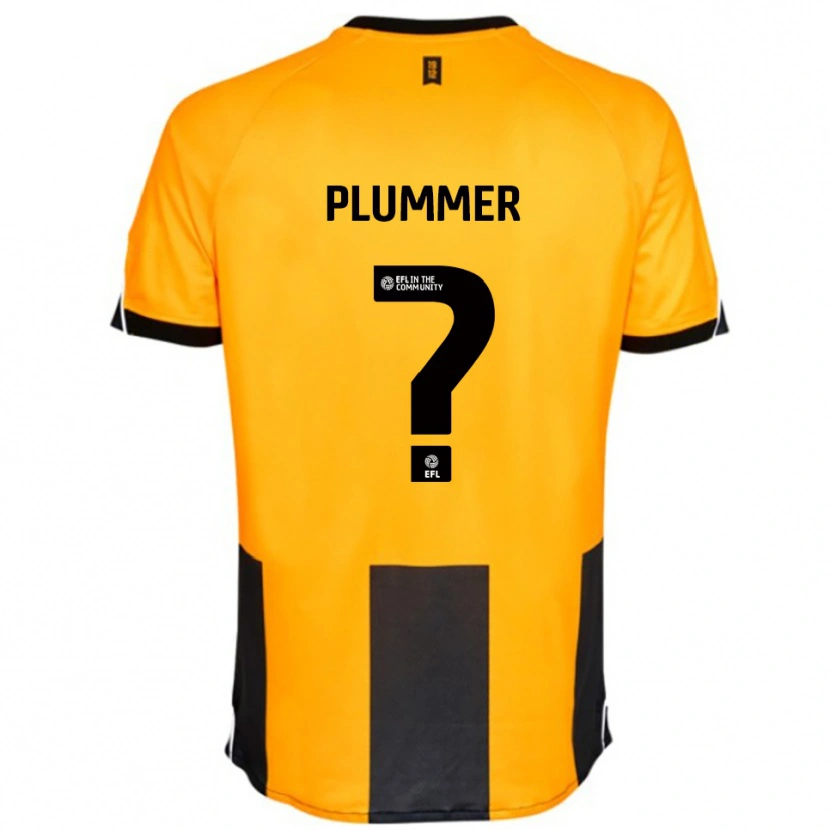 Danxen Børn Holly Plummer #0 Orange Sort Hjemmebane Spillertrøjer 2025/26 Trøje T-Shirt