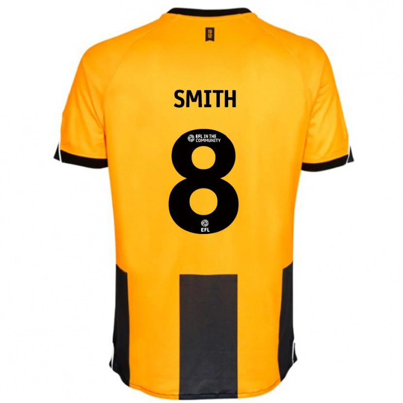 Danxen Børn Korey Smith #8 Orange Sort Hjemmebane Spillertrøjer 2025/26 Trøje T-Shirt