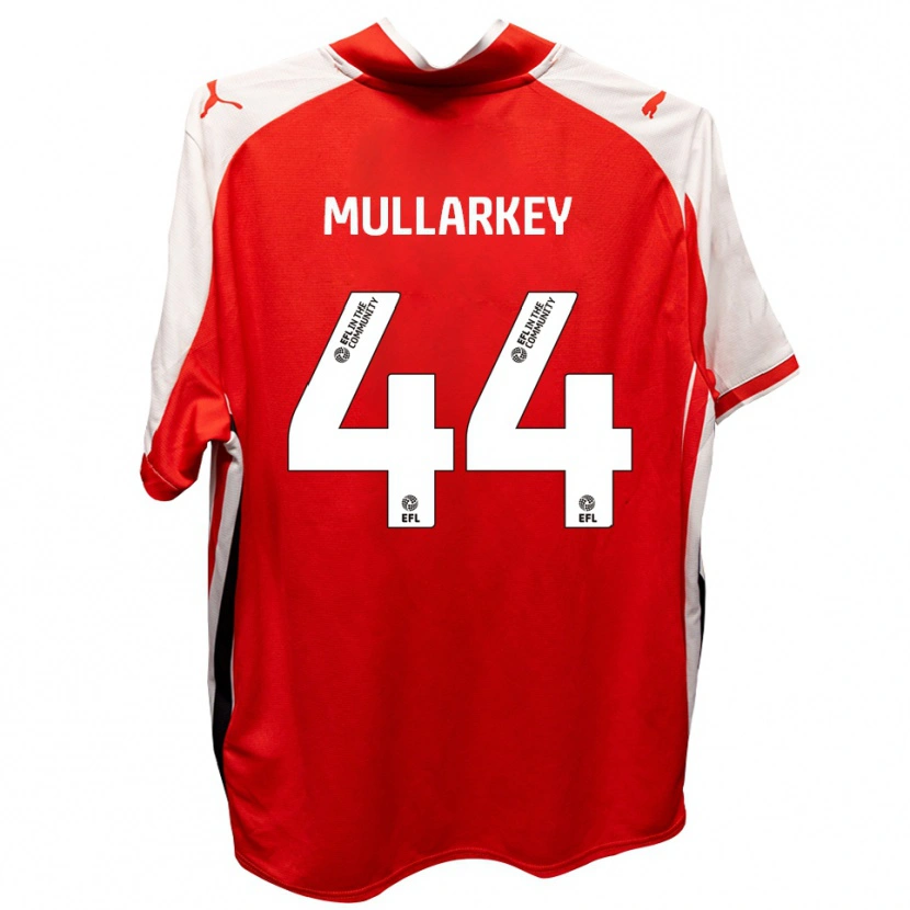 Danxen Børn Toby Mullarkey #44 Rød Hvid Hjemmebane Spillertrøjer 2025/26 Trøje T-Shirt