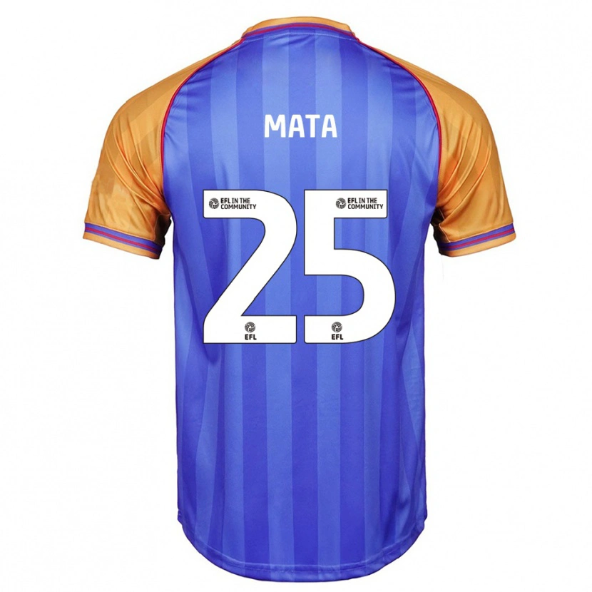 Danxen Børn Max Mata #25 Blå Orange Hjemmebane Spillertrøjer 2025/26 Trøje T-Shirt