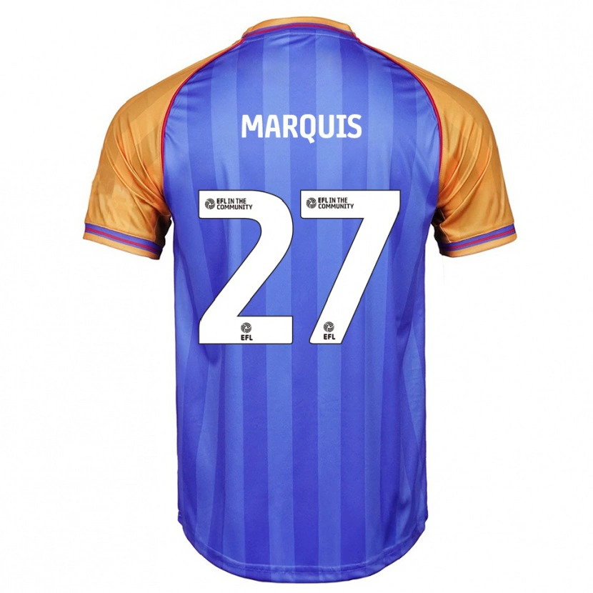 Danxen Børn John Marquis #27 Blå Orange Hjemmebane Spillertrøjer 2025/26 Trøje T-Shirt