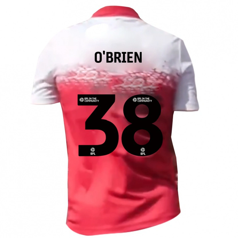 Danxen Børn Connor O'brien #38 Rød Hvid Hjemmebane Spillertrøjer 2025/26 Trøje T-Shirt