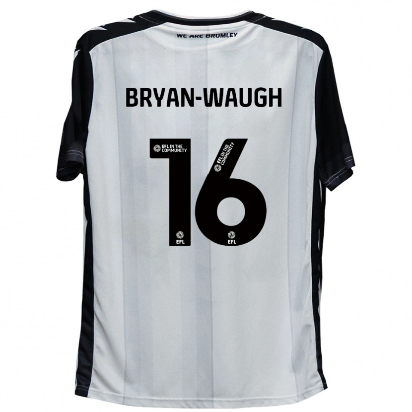 Danxen Børn Brandon Bryan-Waugh #16 Hvid Sort Hjemmebane Spillertrøjer 2025/26 Trøje T-Shirt
