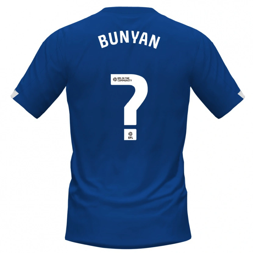 Danxen Børn Regan Bunyan #0 Blå Hvid Hjemmebane Spillertrøjer 2025/26 Trøje T-Shirt