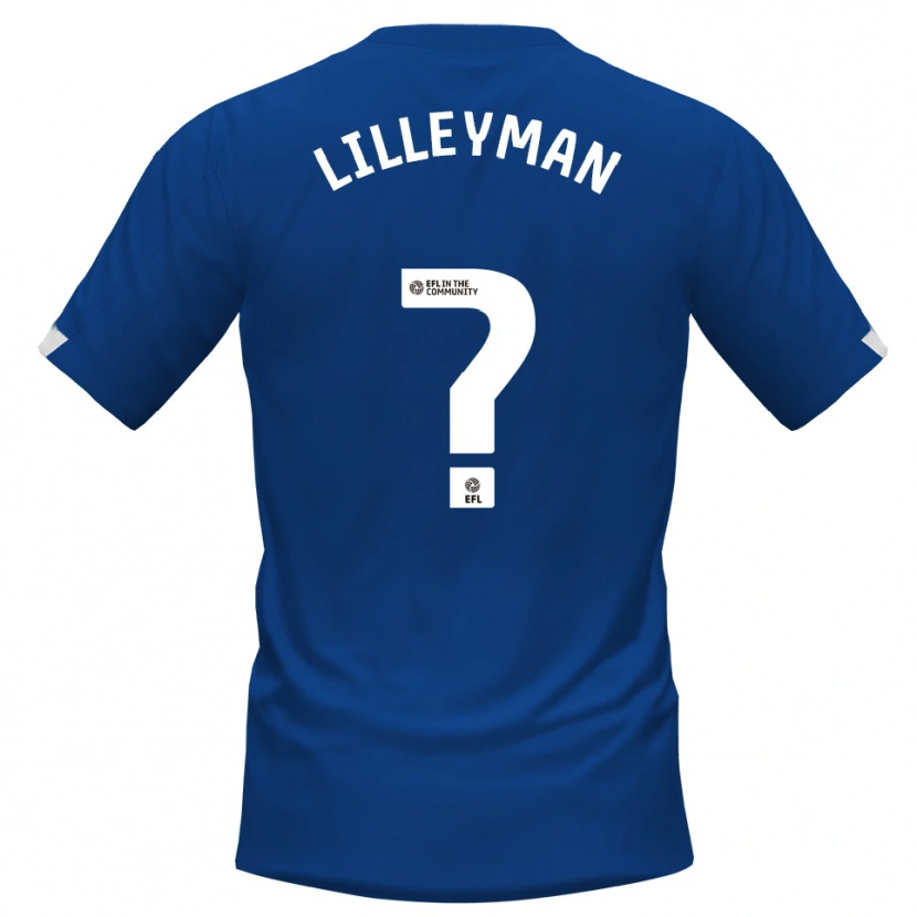 Danxen Børn Rebecca Lilleyman #0 Blå Hvid Hjemmebane Spillertrøjer 2025/26 Trøje T-Shirt
