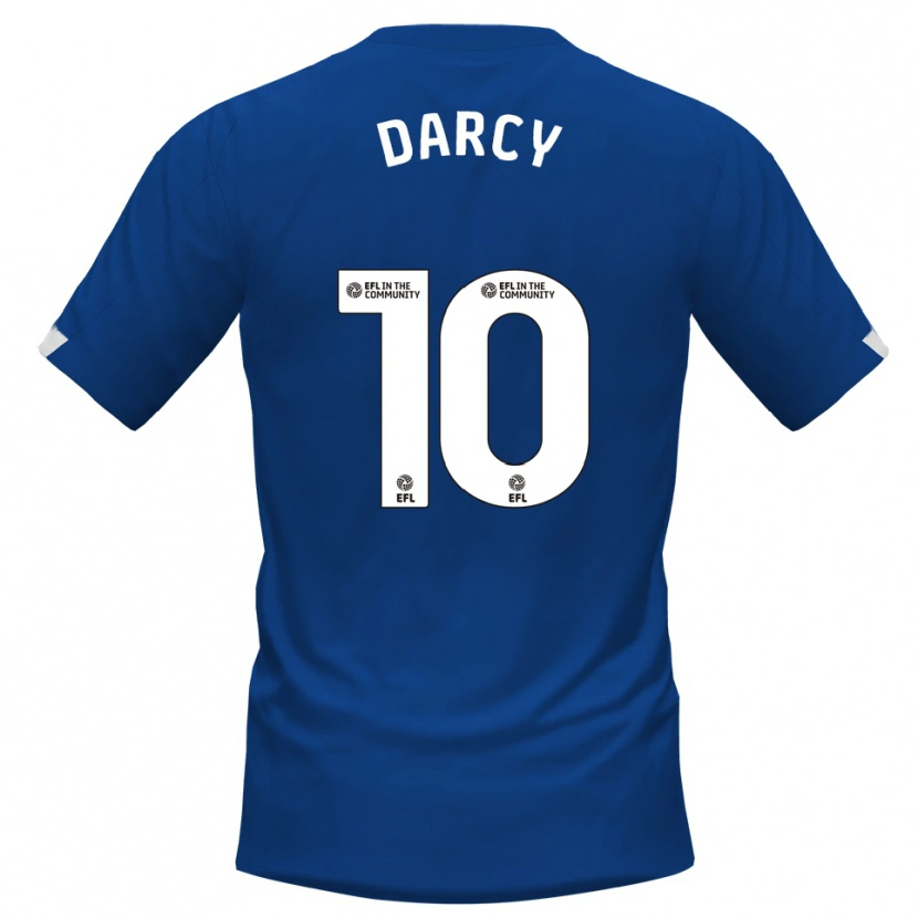 Danxen Børn Ronan Darcy #10 Blå Hvid Hjemmebane Spillertrøjer 2025/26 Trøje T-Shirt