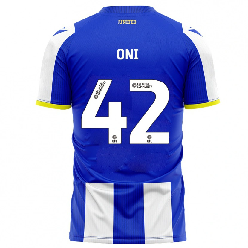 Danxen Børn Milton Oni #42 Blå Hvid Hjemmebane Spillertrøjer 2025/26 Trøje T-Shirt