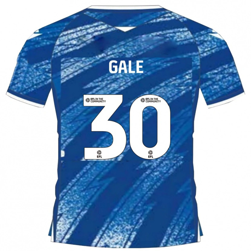 Danxen Børn Sam Gale #30 Blå Hvid Hjemmebane Spillertrøjer 2025/26 Trøje T-Shirt
