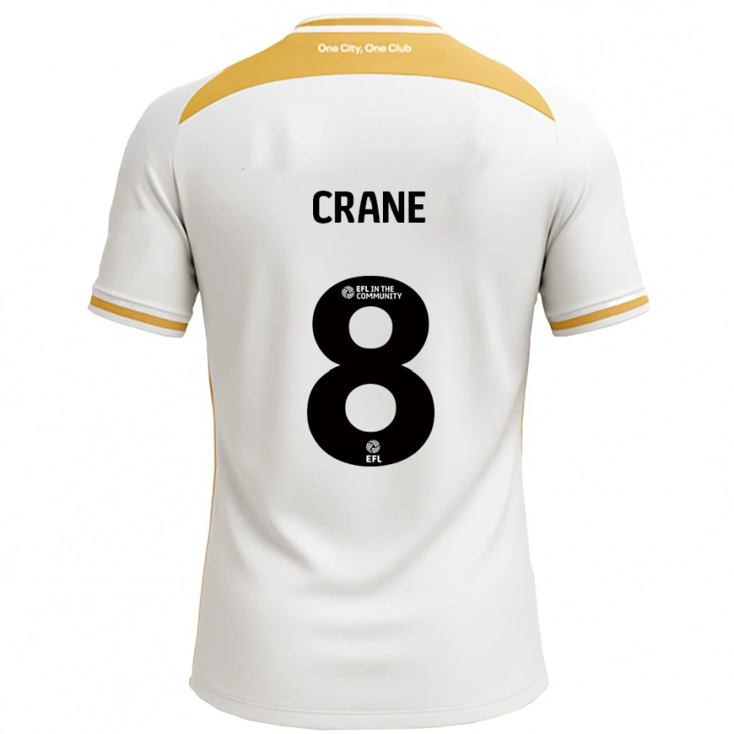 Danxen Børn Max Crane #8 Hvid Guld Hjemmebane Spillertrøjer 2025/26 Trøje T-Shirt
