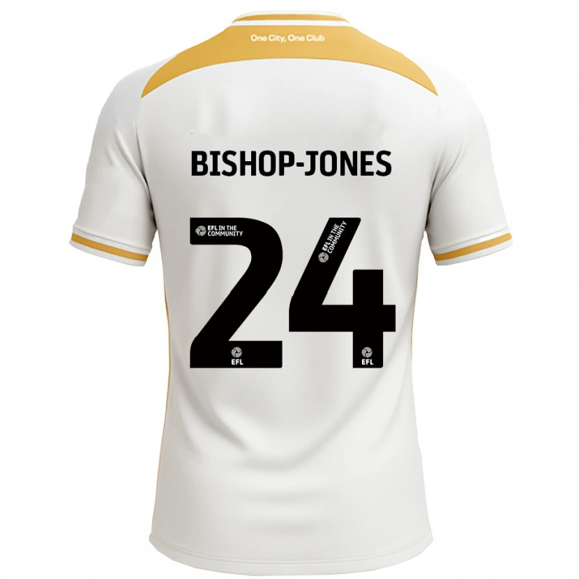 Danxen Børn Ruby Bishop-Jones #24 Hvid Guld Hjemmebane Spillertrøjer 2025/26 Trøje T-Shirt