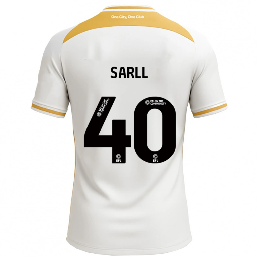 Danxen Børn Amelie Sarll #40 Hvid Guld Hjemmebane Spillertrøjer 2025/26 Trøje T-Shirt