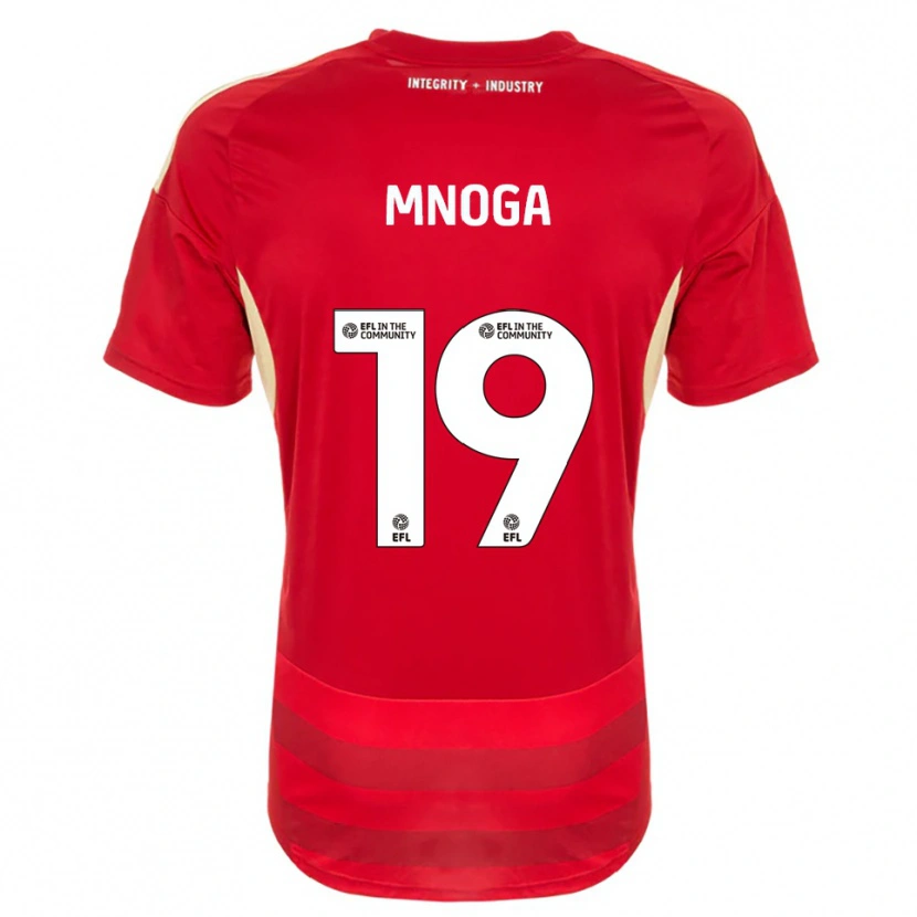 Danxen Børn Haji Mnoga #19 Rød Hvid Hjemmebane Spillertrøjer 2025/26 Trøje T-Shirt