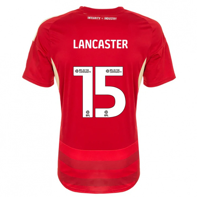 Danxen Børn Darcy Lancaster #15 Rød Hvid Hjemmebane Spillertrøjer 2025/26 Trøje T-Shirt