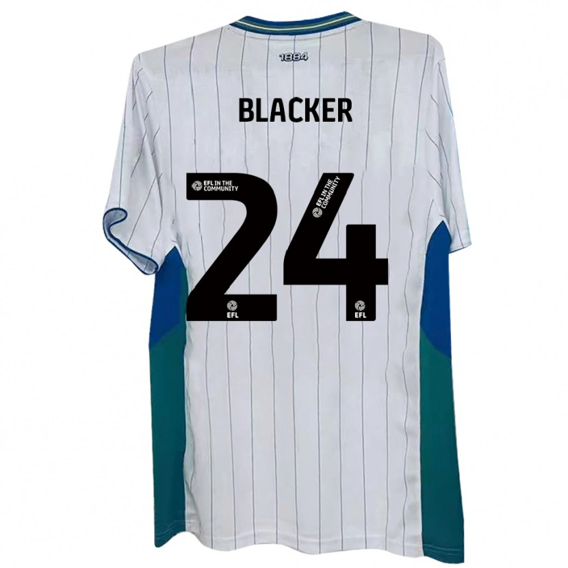 Danxen Børn Billy Blacker #24 Hvid Grøn Blå Hjemmebane Spillertrøjer 2025/26 Trøje T-Shirt