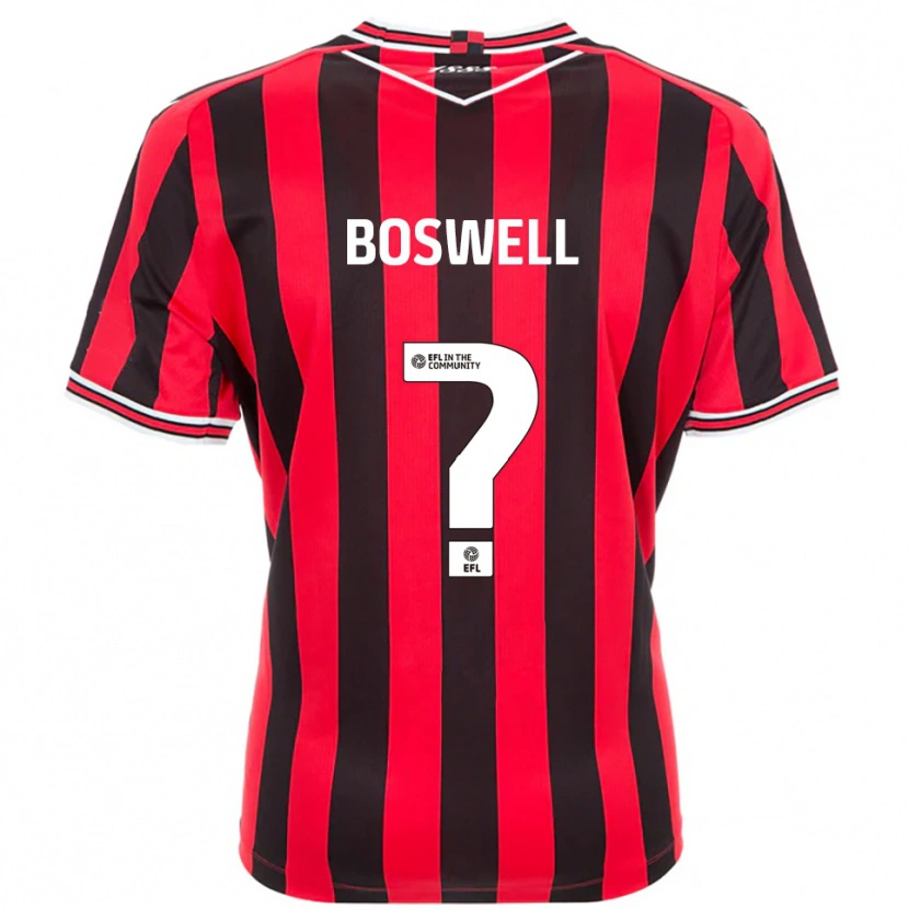 Danxen Børn Lucy Boswell #0 Rød Sort Hjemmebane Spillertrøjer 2025/26 Trøje T-Shirt