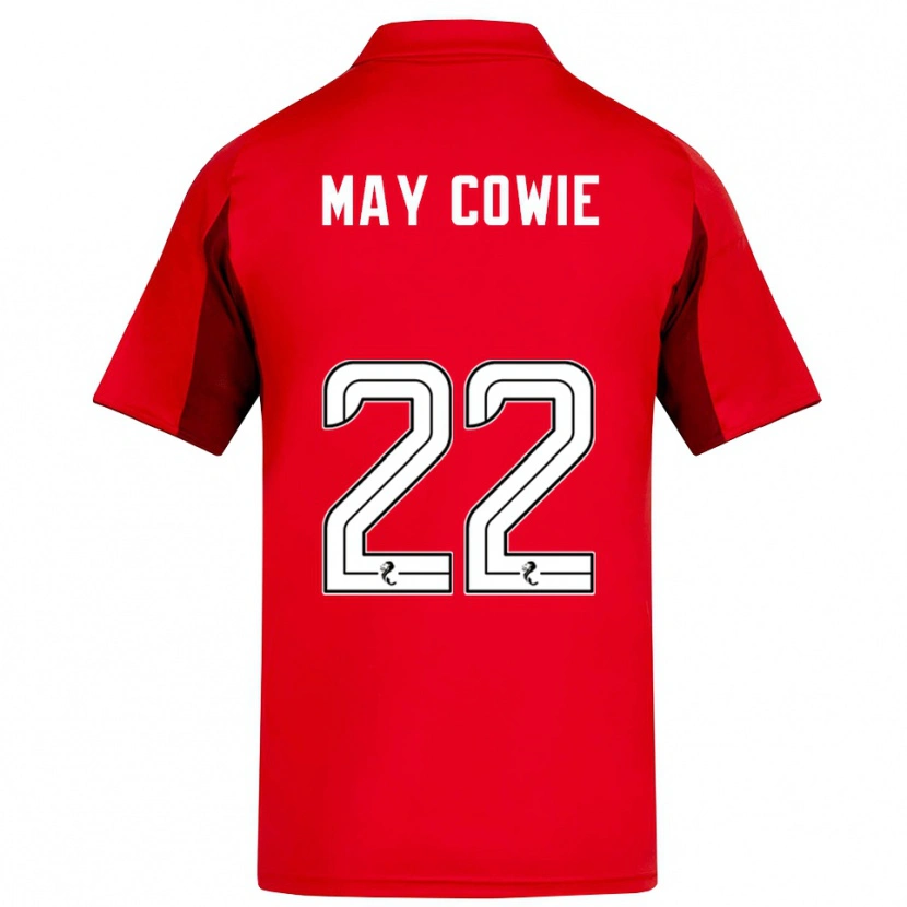 Danxen Børn Ellie May Cowie #22 Rød Burgunder Hjemmebane Spillertrøjer 2025/26 Trøje T-Shirt