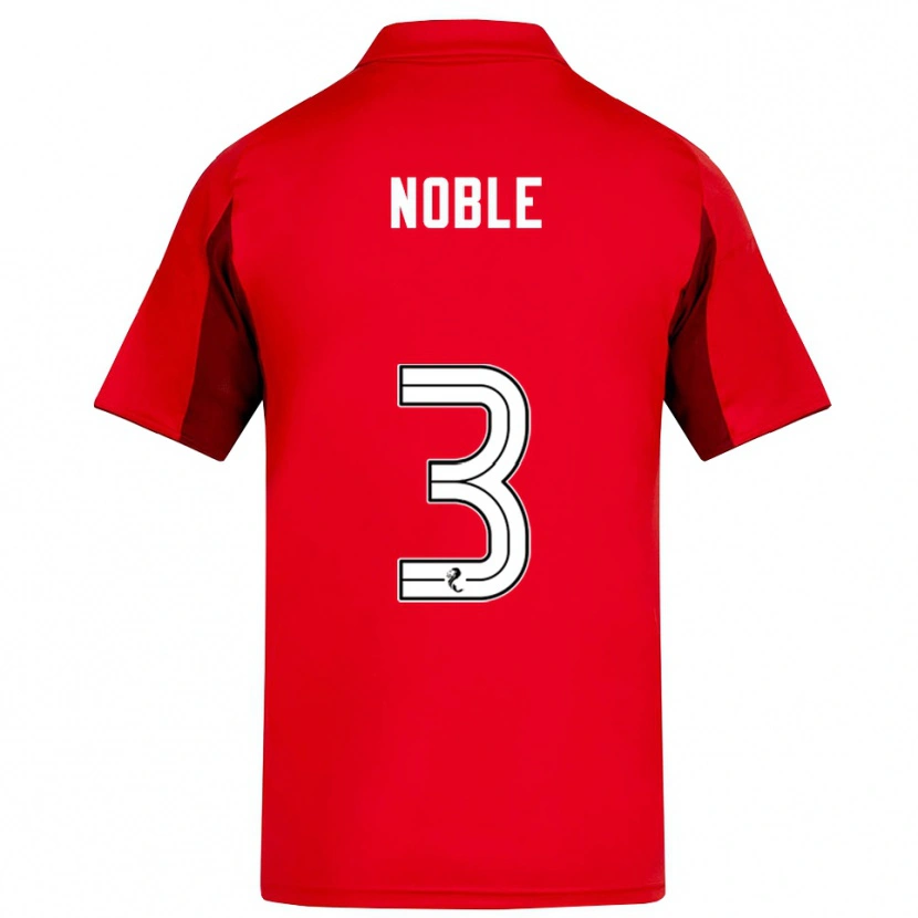 Danxen Børn Niamh Noble #3 Rød Burgunder Hjemmebane Spillertrøjer 2025/26 Trøje T-Shirt