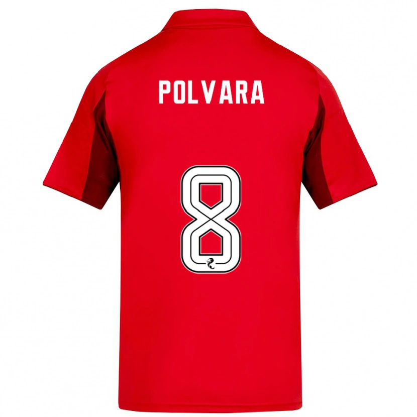 Danxen Børn Dante Polvara #8 Rød Burgunder Hjemmebane Spillertrøjer 2025/26 Trøje T-Shirt