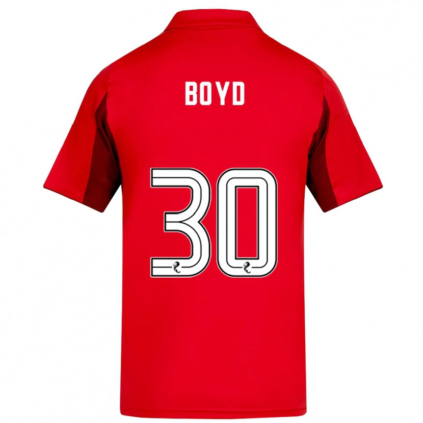 Danxen Børn Fletcher Boyd #30 Rød Burgunder Hjemmebane Spillertrøjer 2025/26 Trøje T-Shirt