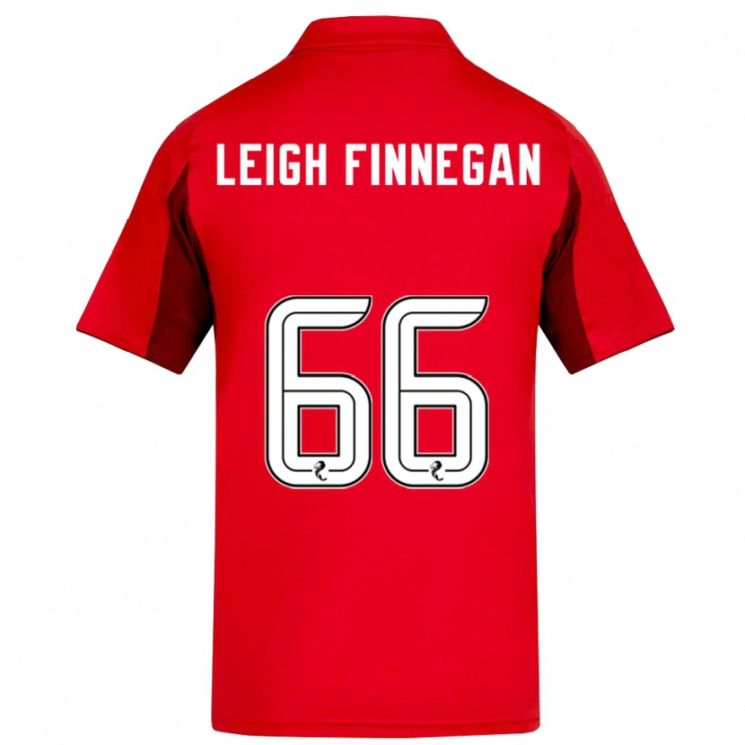 Danxen Børn Toni Leigh Finnegan #66 Rød Burgunder Hjemmebane Spillertrøjer 2025/26 Trøje T-Shirt