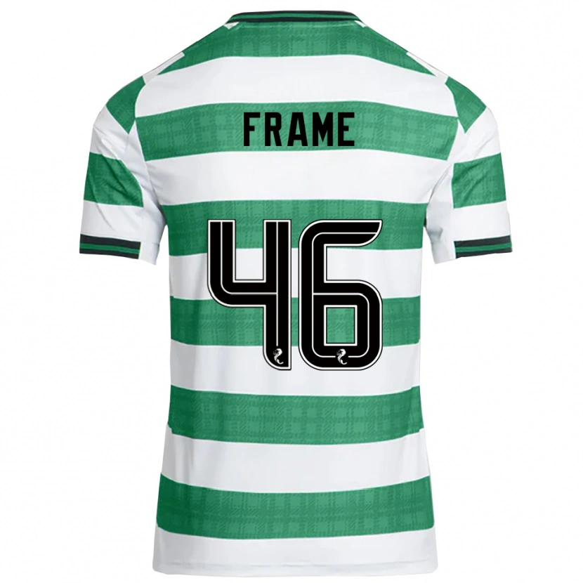 Danxen Børn Mitchel Frame #46 Grøn Hvid Hjemmebane Spillertrøjer 2025/26 Trøje T-Shirt