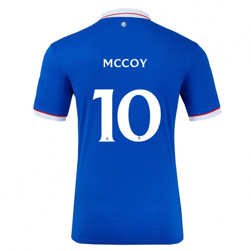 Danxen Børn Kayla Mccoy #10 Blå Hvid Hjemmebane Spillertrøjer 2025/26 Trøje T-Shirt