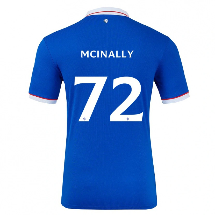 Danxen Børn Darren Mcinally #72 Blå Hvid Hjemmebane Spillertrøjer 2025/26 Trøje T-Shirt