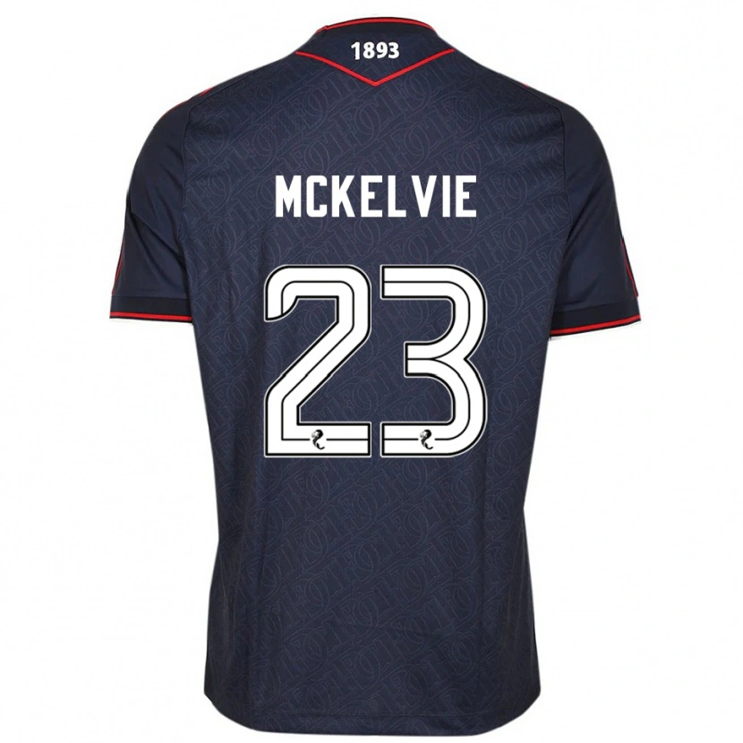 Danxen Børn Lewis Mckelvie #23 Marineblå Hvid Hjemmebane Spillertrøjer 2025/26 Trøje T-Shirt