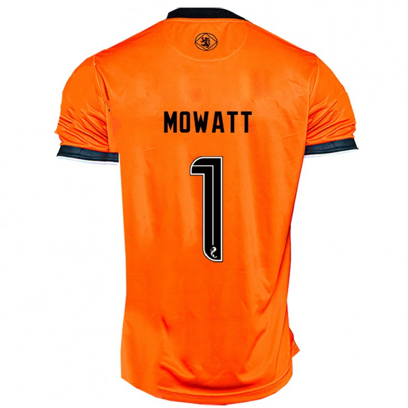 Danxen Børn Beth Mowatt #1 Orange Sort Hjemmebane Spillertrøjer 2025/26 Trøje T-Shirt