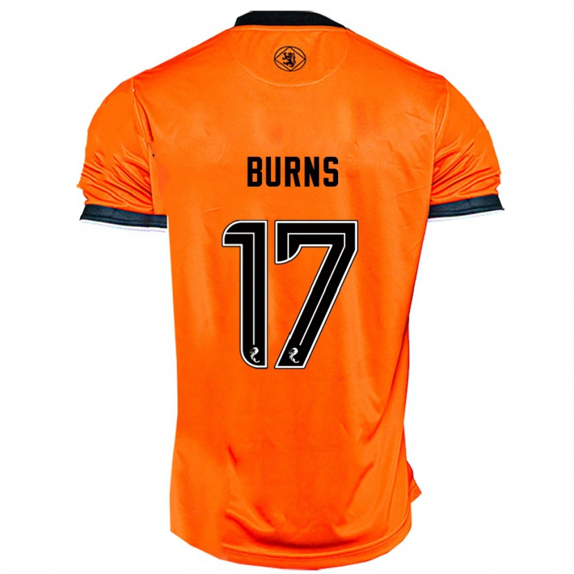 Danxen Børn Megan Burns #17 Orange Sort Hjemmebane Spillertrøjer 2025/26 Trøje T-Shirt