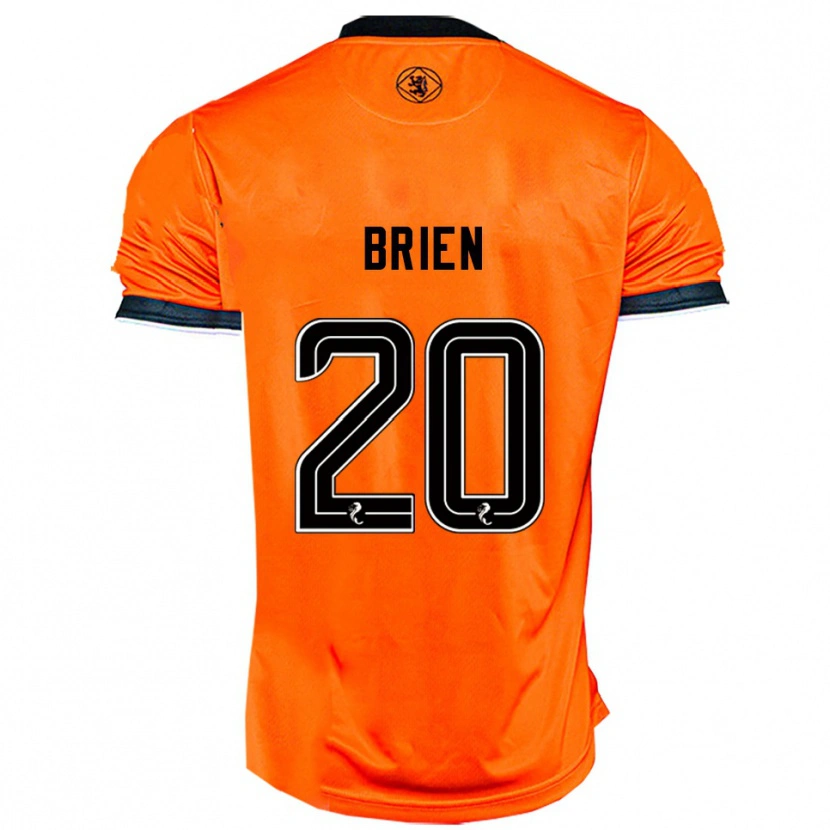 Danxen Børn Freya Brien #20 Orange Sort Hjemmebane Spillertrøjer 2025/26 Trøje T-Shirt