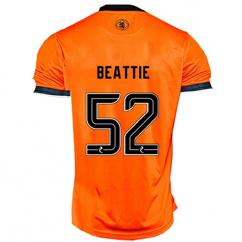 Danxen Børn Calvin Beattie #52 Orange Sort Hjemmebane Spillertrøjer 2025/26 Trøje T-Shirt