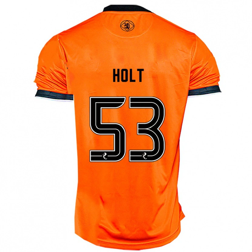 Danxen Børn Josh Holt #53 Orange Sort Hjemmebane Spillertrøjer 2025/26 Trøje T-Shirt