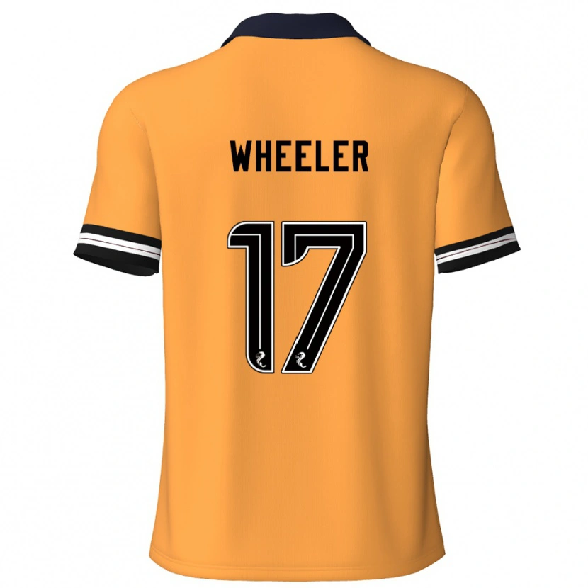 Danxen Børn Jessica Wheeler #17 Gul Sort Hjemmebane Spillertrøjer 2025/26 Trøje T-Shirt