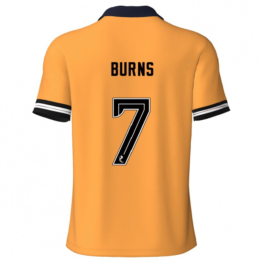Danxen Børn Erin Burns #7 Gul Sort Hjemmebane Spillertrøjer 2025/26 Trøje T-Shirt