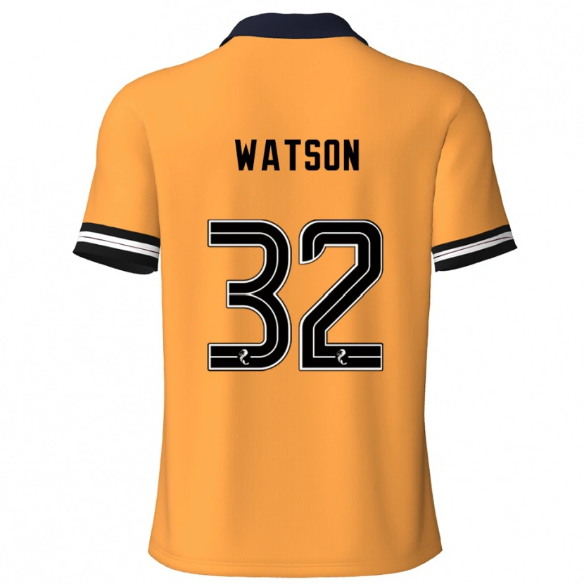 Danxen Børn Ashley Watson #32 Gul Sort Hjemmebane Spillertrøjer 2025/26 Trøje T-Shirt