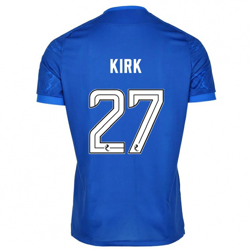 Danxen Børn Makenzie Kirk #27 Blå Hvid Hjemmebane Spillertrøjer 2025/26 Trøje T-Shirt