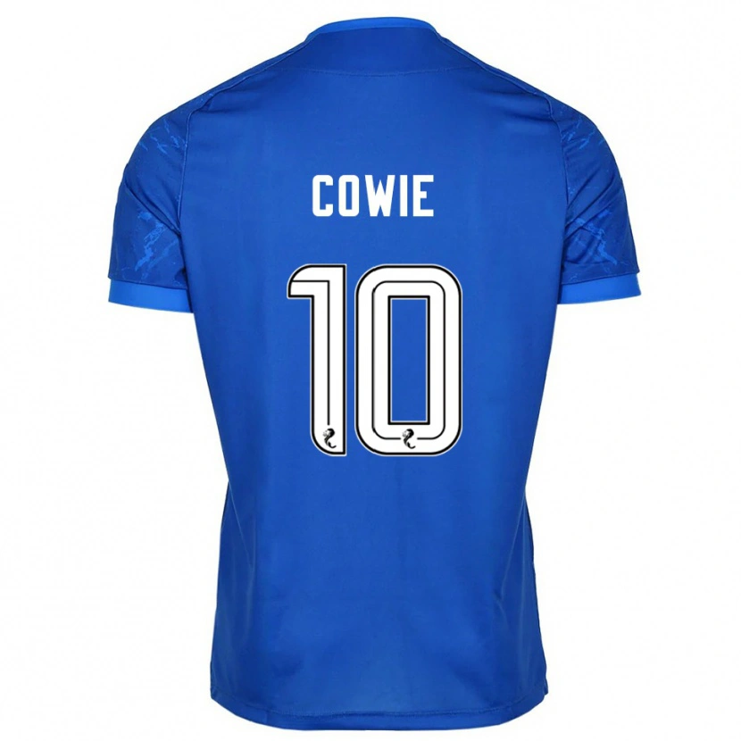 Danxen Børn Ellie-May Cowie #10 Blå Hvid Hjemmebane Spillertrøjer 2025/26 Trøje T-Shirt