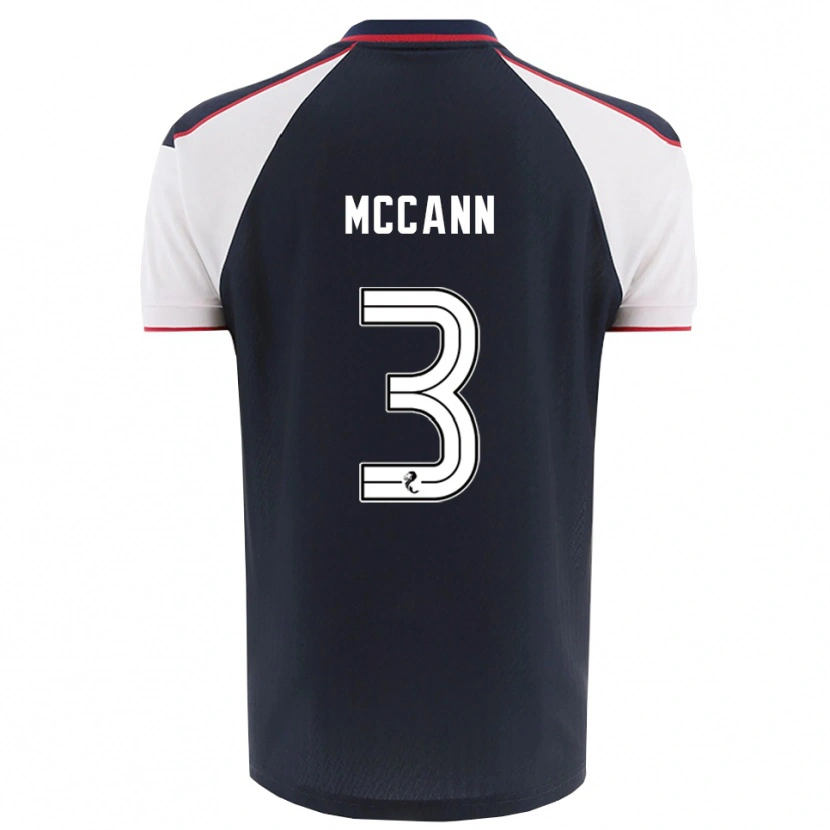 Danxen Børn Leon Mccann #3 Marineblå Hvid Hjemmebane Spillertrøjer 2025/26 Trøje T-Shirt